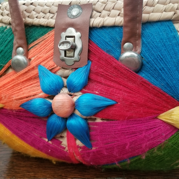 Vintage woven Basket bag - Picture 1 of 4